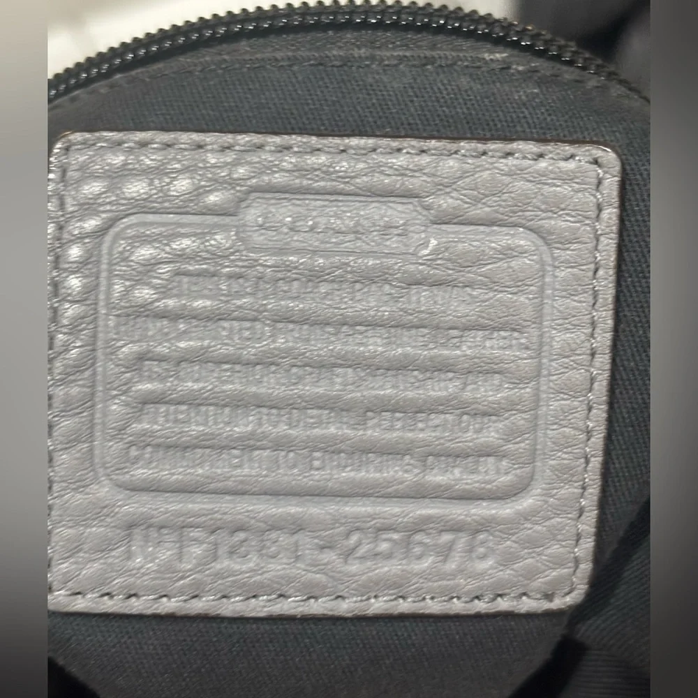 Coach Legacy Silver gray Leather Crossbody